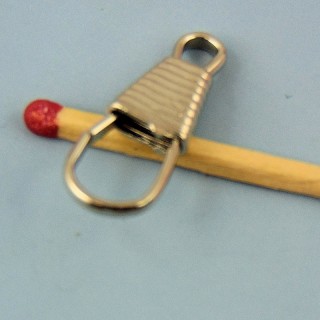 Mosquetón metal miniatura 2 cm