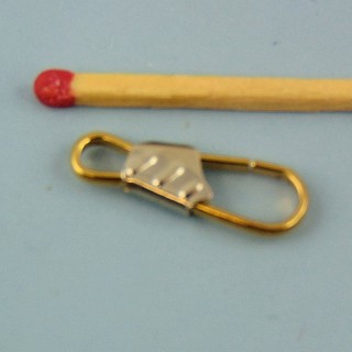Mosquetón metal miniatura 2 cm