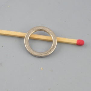 Anneau fermé plat pour fabrication bijou 17 mm