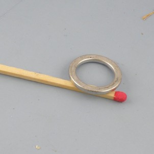 Anillo cerrado plano para fabricación joya 17 mm