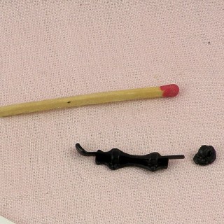 Miniature latch bolt for doll's house 1/12ème
