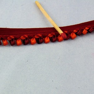 Galon passepoil à ruban plissé au mètre 13 mm