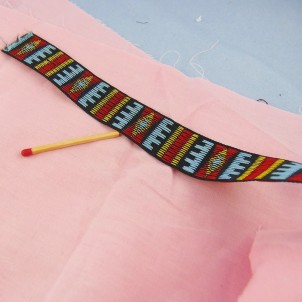Ethnic gallon ribbon is juicy 25 mm sell by meter