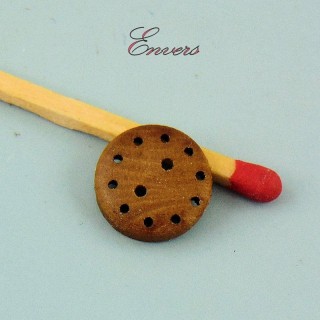 Knopf Holz Lochumdrehung, um einen Faden überzugehen 2 Löcher 13 mm.