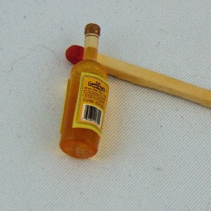 Miniature whisky bottle for doll house 4 cms