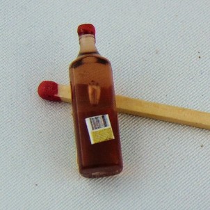 Botella whisky miniatura casa muñeca