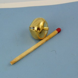 Grelot miniature métal poupée 1 cm.