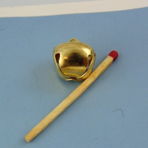 Grelot miniature métal poupée 1 cm.