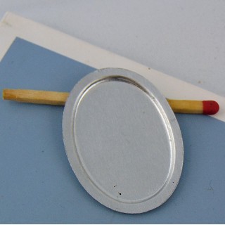 Miniature Oval metal tray 35 mms