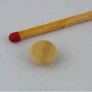 10 Small Wooden shank buttons 1 cm