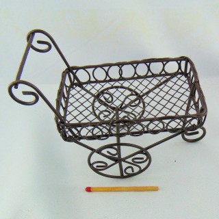 shopping metal cart miniature