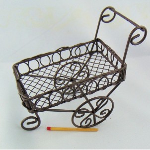 shopping metal cart miniature