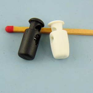 Miniature drawstring lock for doll