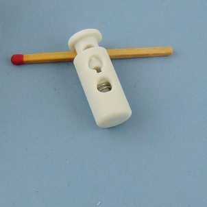 Miniature drawstring lock for doll