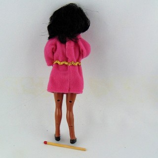 Kleine Puppe 1/12 schwarze Frau 14 cm