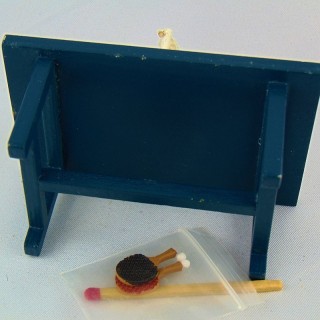Tafel MiniaturTischtennis Puppenhaus 8 cm.