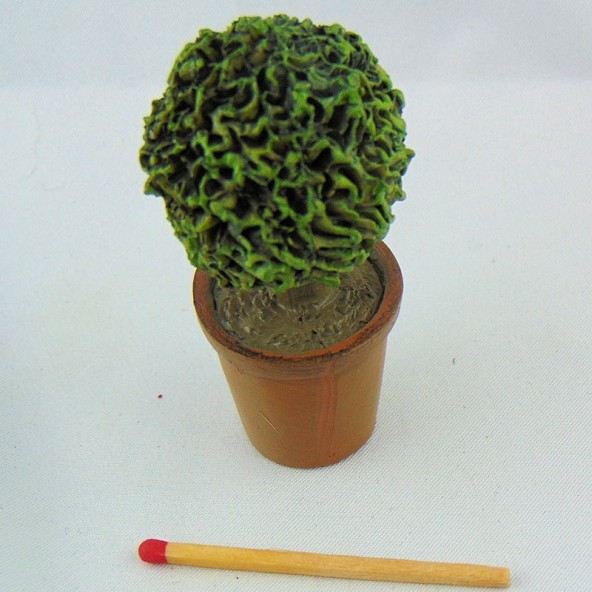 Miniature topiery tree for doll house 6 cm