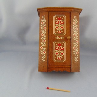Miniature old cupboard furnishs house toy child