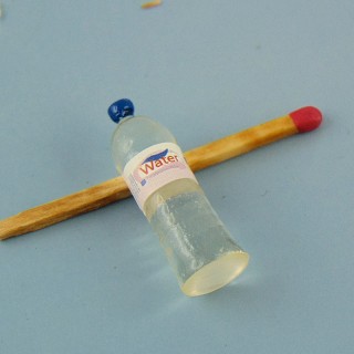 Botella agua miniatura casa muñeca 3 cm