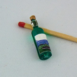 Miniature bottle for doll house 4 cms