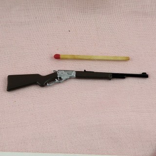 1:12 Échelle métallique non peinte ouvert fusil tumdee Maison de Poupées Miniature Accessoire 