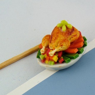Rosted chicken dish doll...