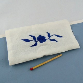 Miniature embroidered cover bed