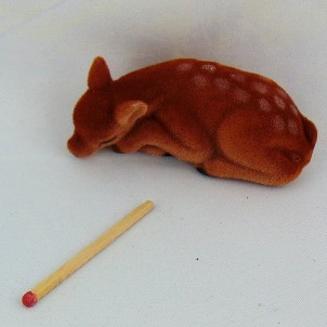 Resin goat dollhouse animal miniature 7 cm, 