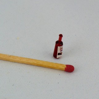 Bouteille tabasco miniature maison poupée 12 mm