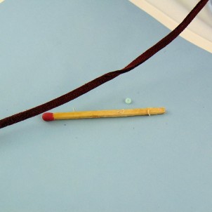 Cordon bijoux lacet plat suedine daim 3 mm.