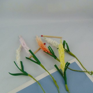 Fleur sur tige style lavande mimosa 15 cm