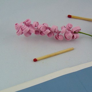 Fleur sur tige décoration 15 cm