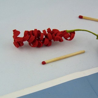 Fleur sur tige décoration 15 cm