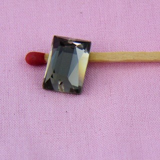3 stones in glass glass sewing rectangular 14 mm