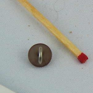 Bouton bottine à pied métal 8 mm.