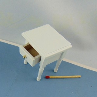 Tabla de noche cabecera miniatura madera pinta 1 cajón
