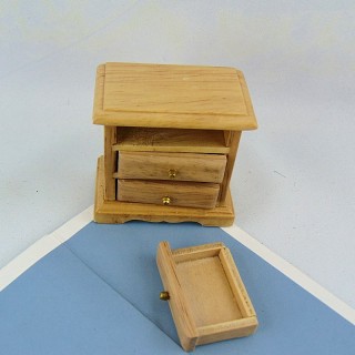 Miniaturtafel von Nacht Kopfende Holz