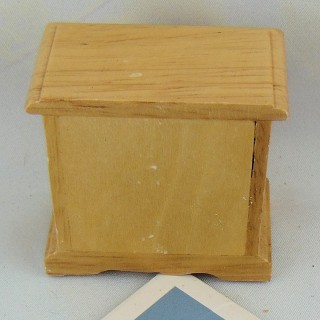 Miniaturtafel von Nacht Kopfende Holz