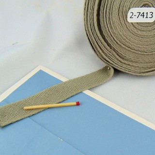 Ruban ancien pur coton  1cm, 10mm.