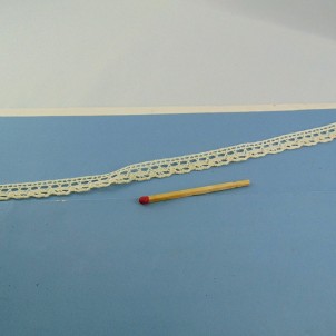 Thin cotton laces 1 cm, 10mm