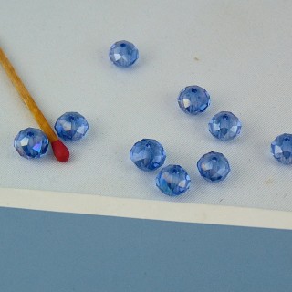 Facettenreiche Kristallperle 8 mm.