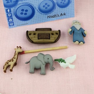 Buttons Dress It Up Noah's animals