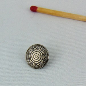 Gewölbter Knopf zu Fuß 14 mm.