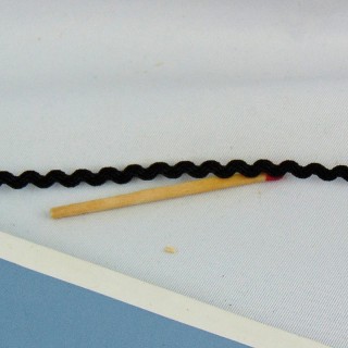 Galon croquet, serpentin, zig zag, ric rac, 5 mm.