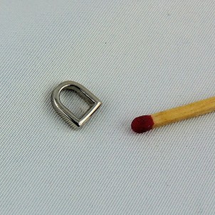 Medio anillo D metal corsé 7 mm.