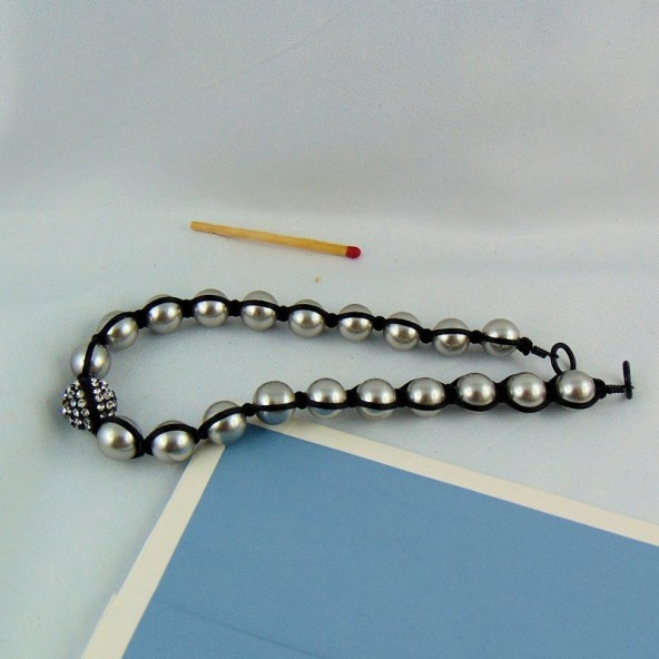 Shamballa beads necklace