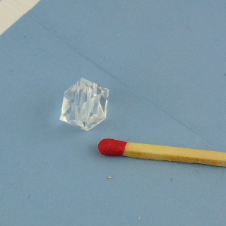 Perle à facettes en plastique 1 cm