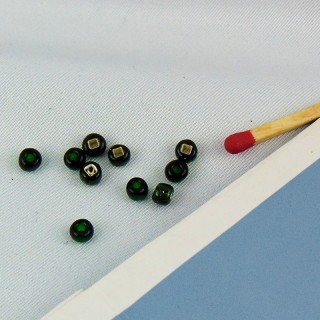 10 Perlenrundperlenglas 4 mm.