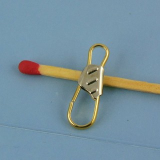Cierre fija metal miniatura 2 cm