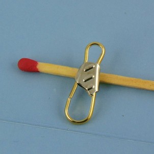Clasp pins miniature metal 2 cm